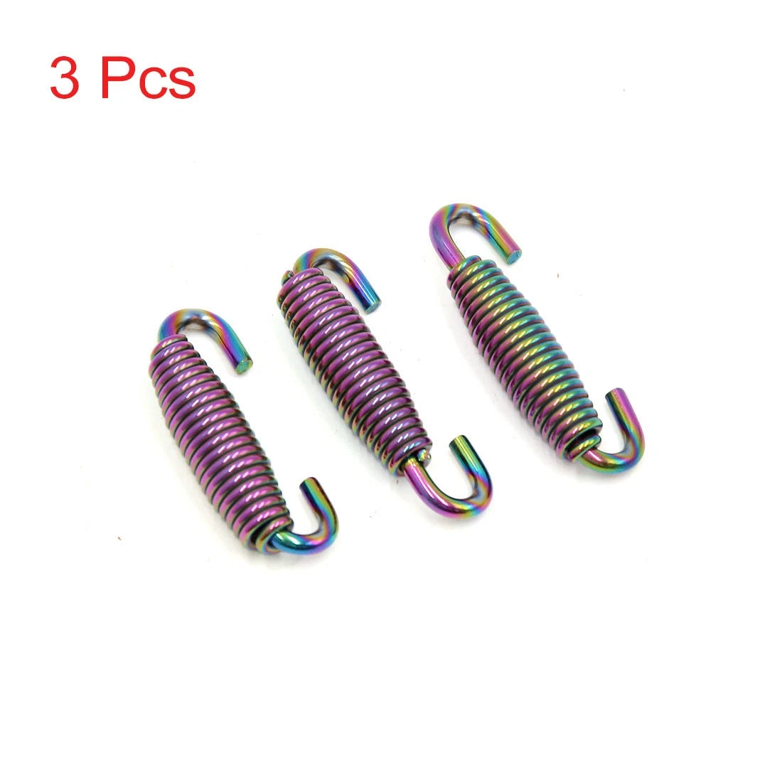 3 x 45mm Colorful Stainless Steel Exhaust Pipe Swivel Spring for Make Model