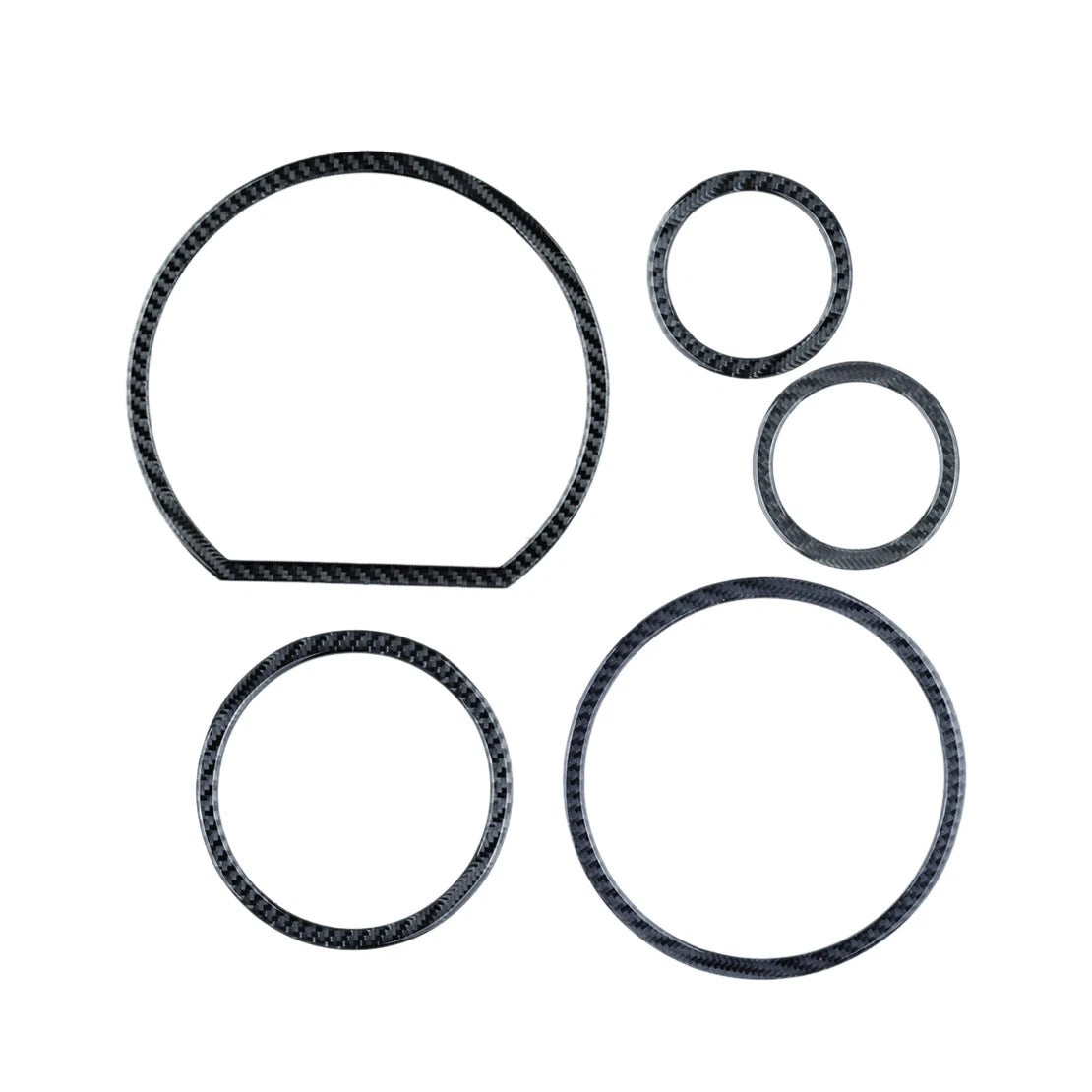 5 x Carbon Fiber Speedometer Cover Stickers for Toyota Tundra (2007-2013)