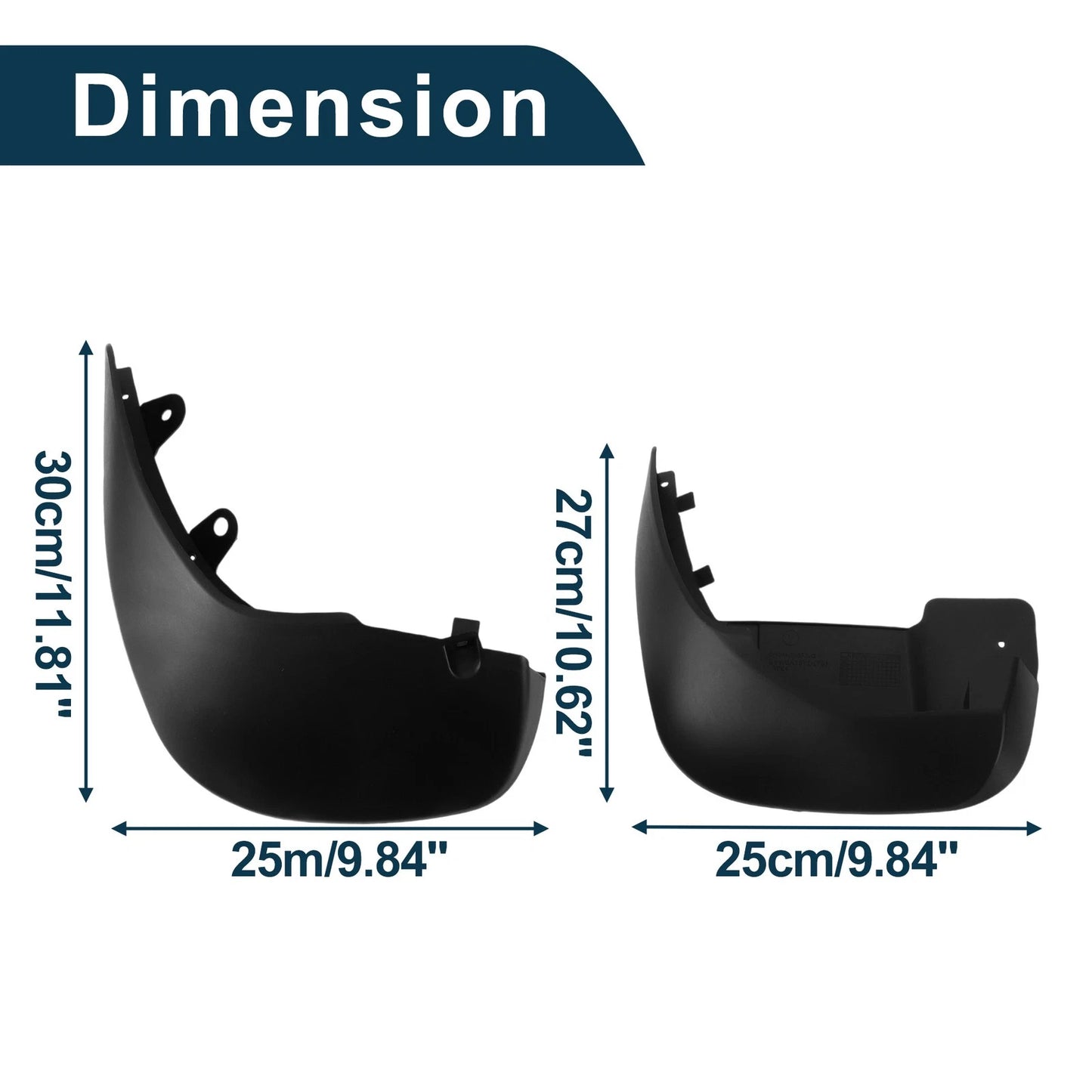 Mud Flaps Splash Guards Set for Land Rover Range Rover Sport (2006-2013)