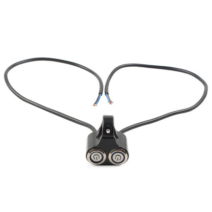 LED Motor Switch ON/OFF Headlight Fog Light Handlebar 22mm 7/8" for Motorcycle