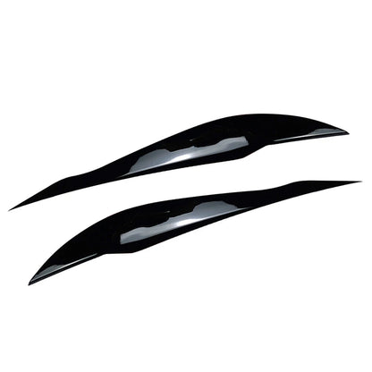Gloss Black Headlight Eyebrow Eyelid Covers for BMW 3 Series F30 F31 (2012-2019)