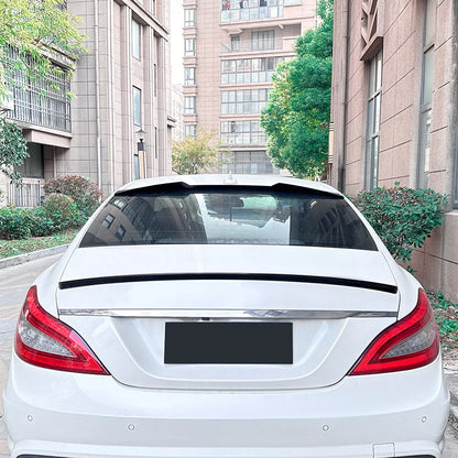 1x Gloss Black Rear Boot Spoiler Lip for Mercedes Benz CLS C218 (2011-2017)