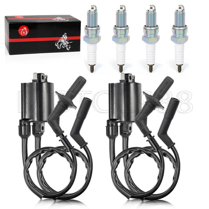 Ignition Coil Spark Plug Cap Set for Honda Shadow Aero 1100 (1998–2002)