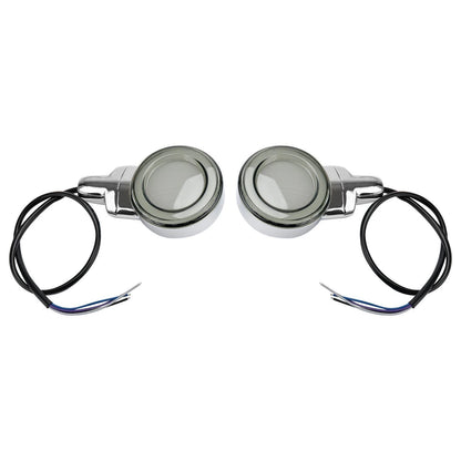 LED Turn Signal Flat for Harley Heritage Softail Classic (1999-2023) Chrome