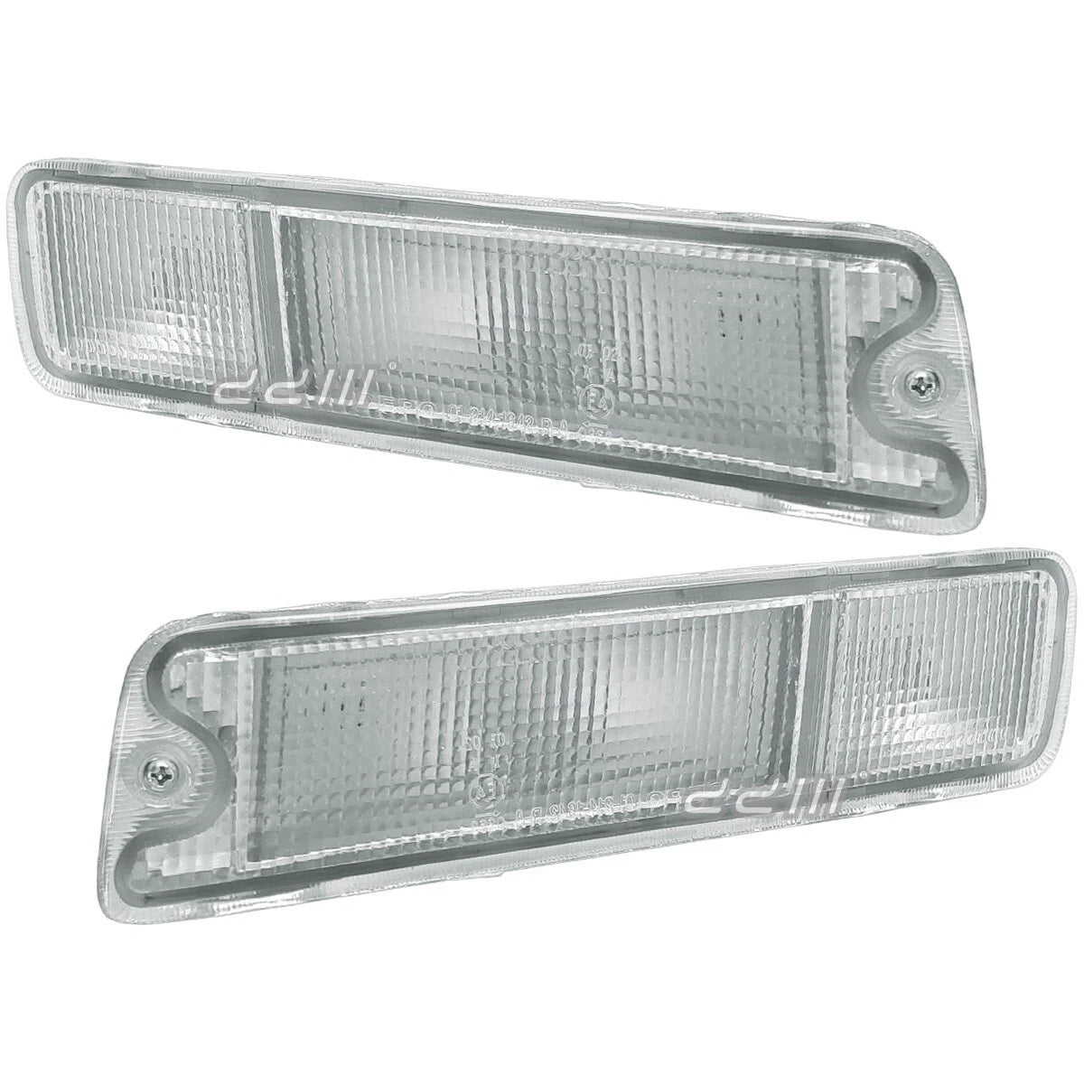 Clear Front Bumper Light Bar Lamps for Mitsubishi Triton MK (1996-2006)