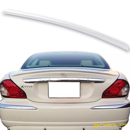 White Boot Lip Spoiler for Jaguar X-Type Sedan (2001-2008)