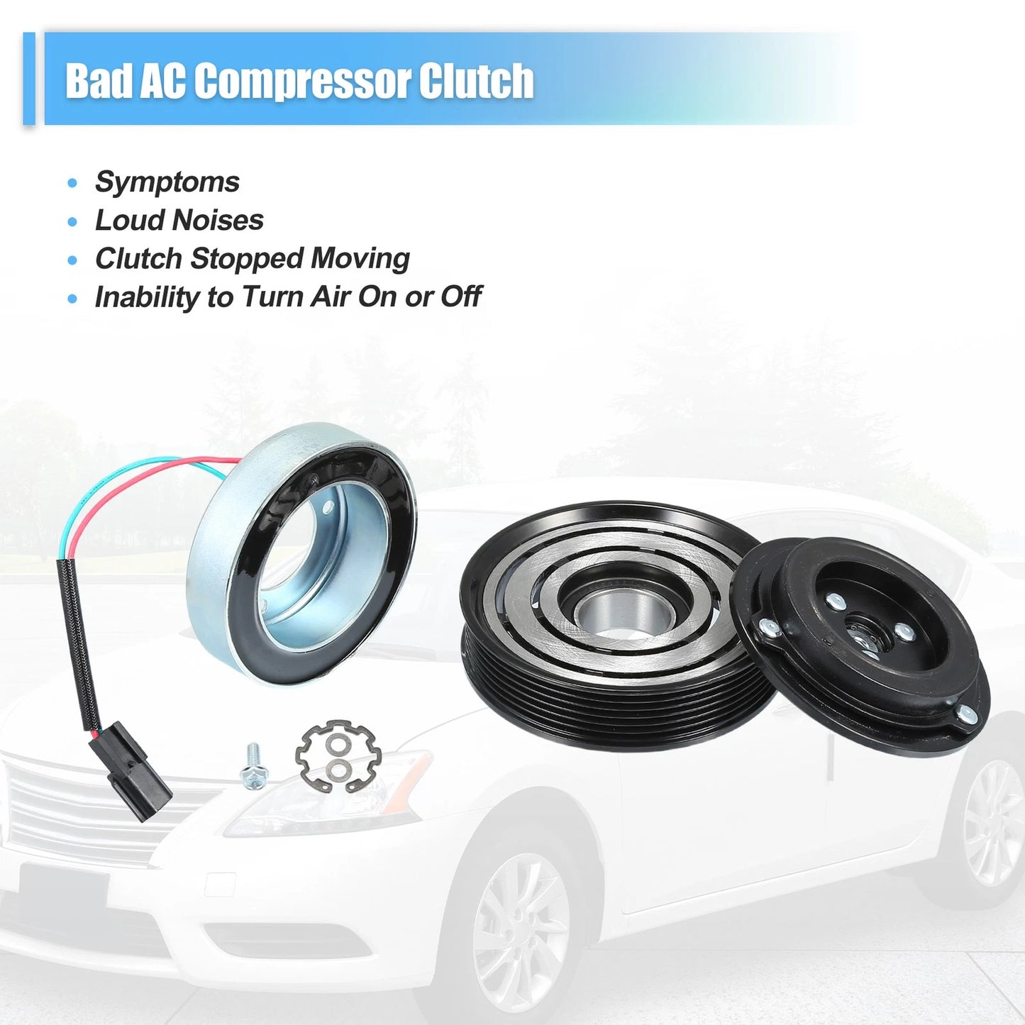 AC Compressor Clutch Set for Nissan Rogue (2008-2015)