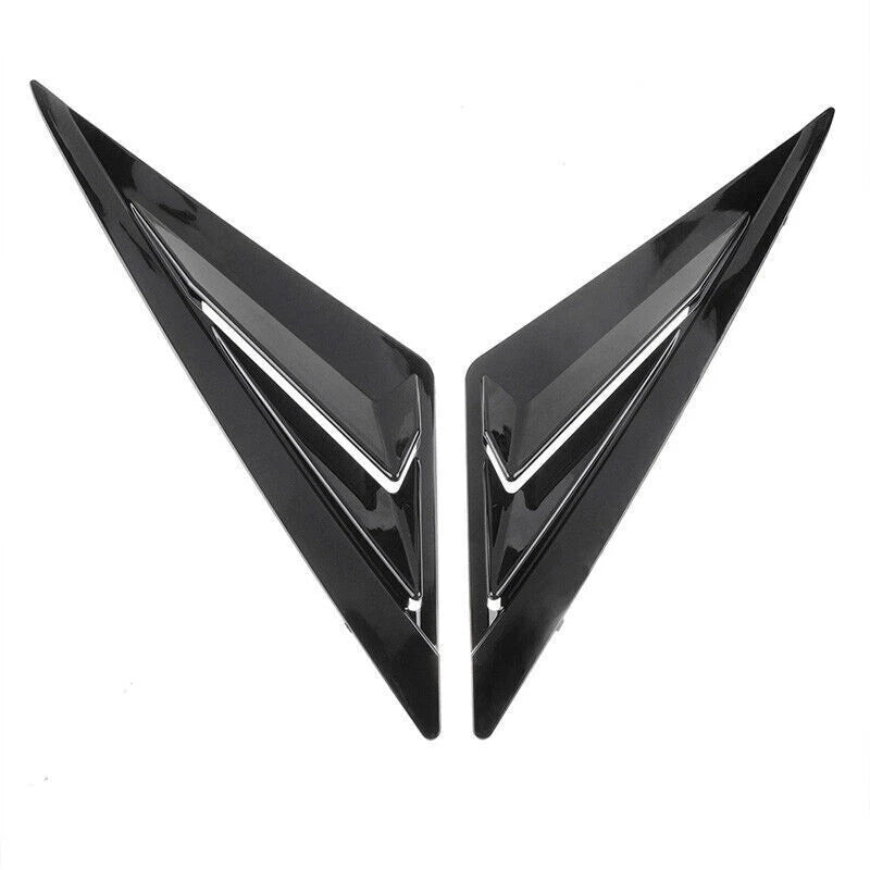 Gloss Black Sport Rear Side Louver Vent Cover Set for Hyundai Elantra (2021-2024)