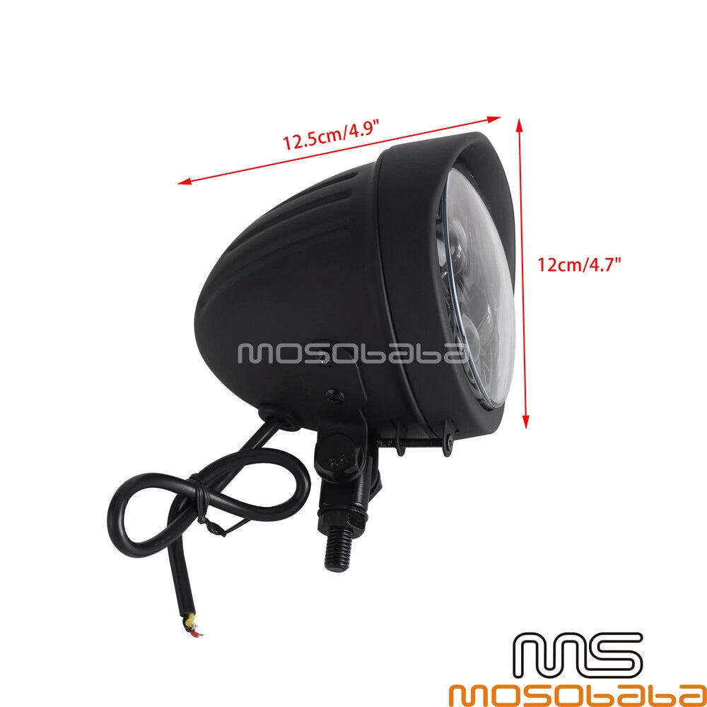 4.5" White LED Headlight for Harley Cruiser Bobber