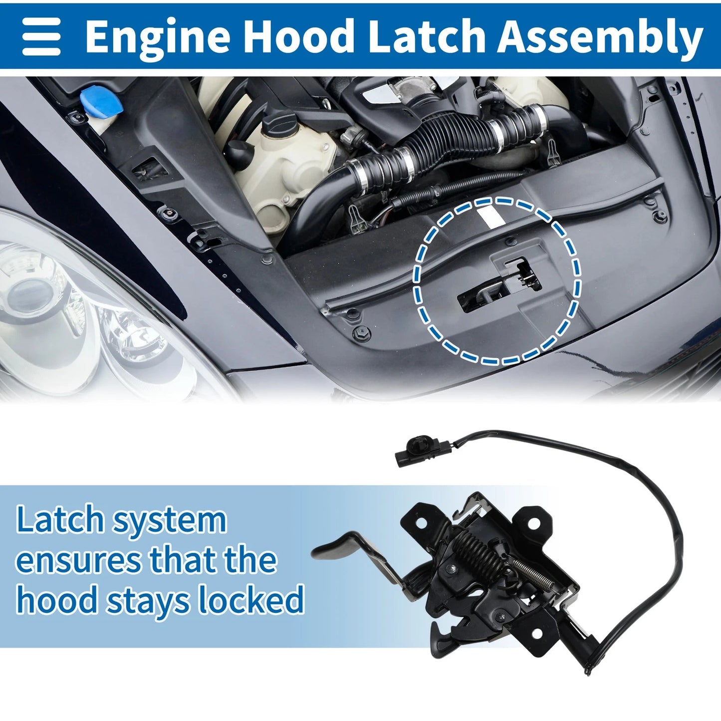 Hood Latch Assembly for Kia Soul (2020-2023)