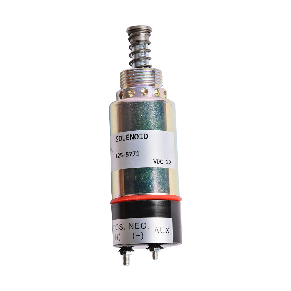 Fuel Shutoff Solenoid 12V for Caterpillar CAT 3114 3116 Engine