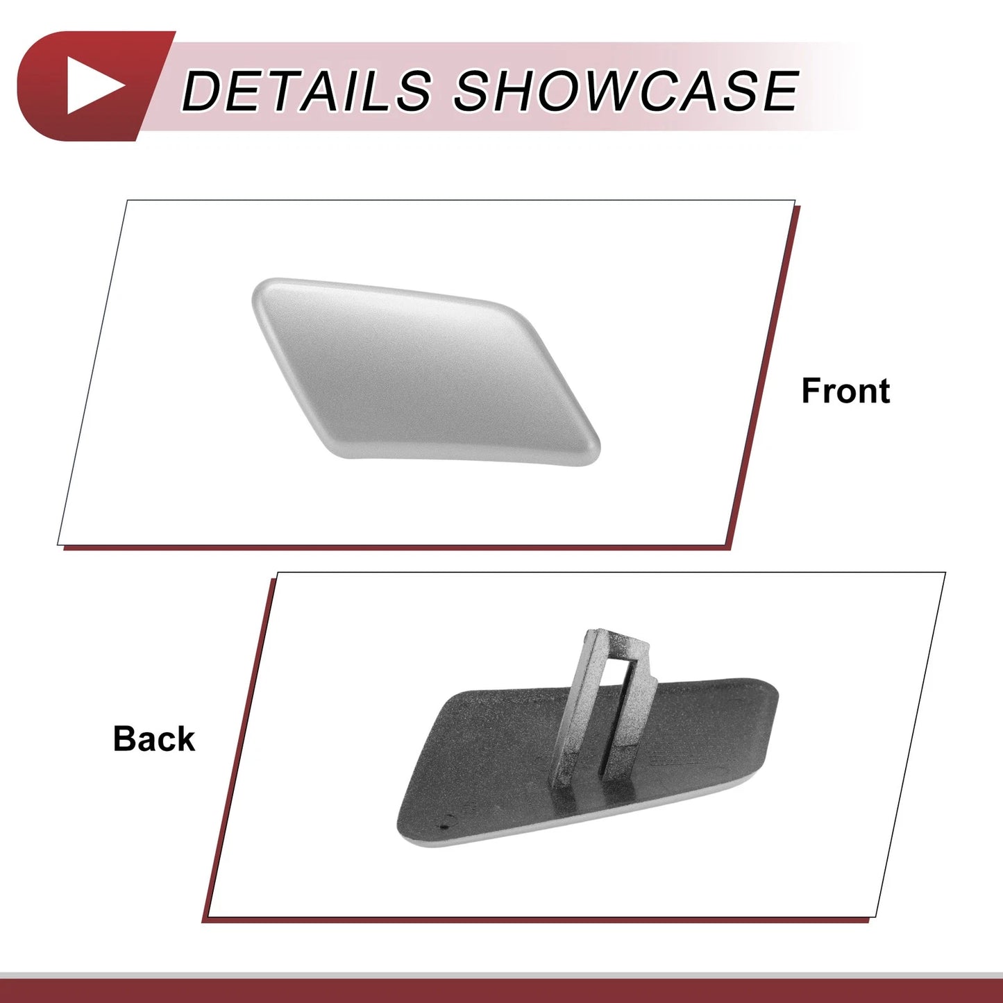 Front Right Bumper Trim Nozzle Cover for Volvo C30 (2008-2010)
