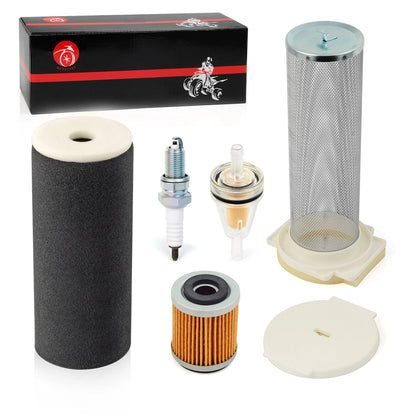 Air Filter Kit END CAP Oil Filter Kit for Yamaha Wolverine 350 (1995–2004)