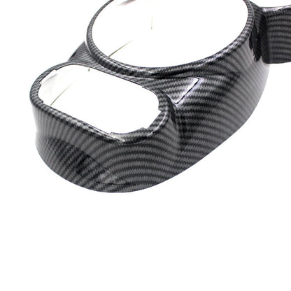 Carbon Fiber Look Center Console Gear Shift Panel Cover Trim for Mini R50 R53