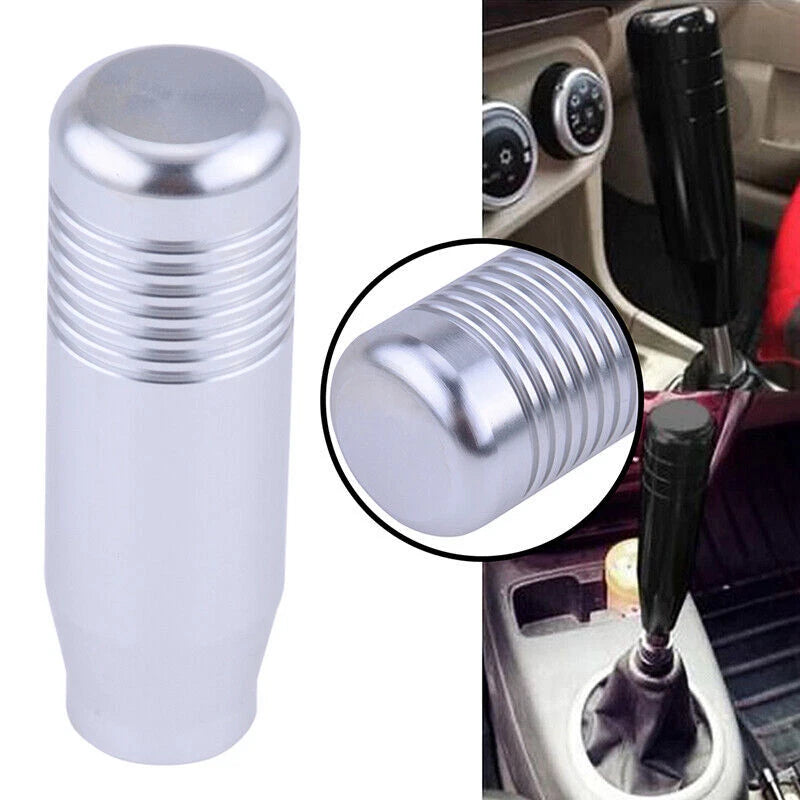 Silver Aluminum Manual Gear Shift Knob for Universal Car Models
