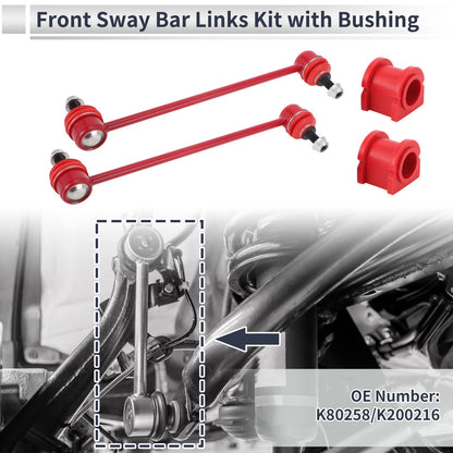 Front Stabilizer Bar Links with 2 Bushings for Jeep Patriot (2007 - 2017)