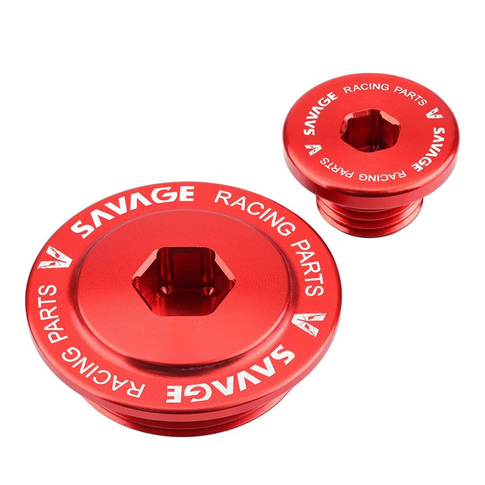 Red Crankcase Cover Screw Plug Alternator Cap for HONDA XR250L (1991-1996)