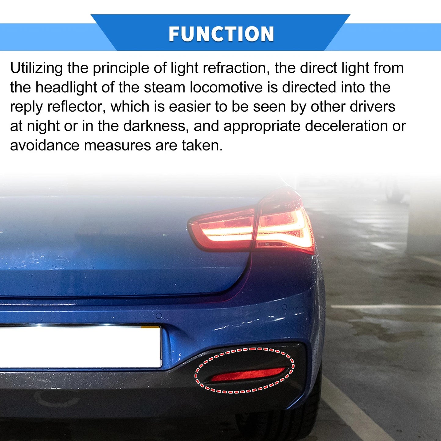 Rear Bumper Reflector for BMW F21 F20 1 Series (2015 - 2016)