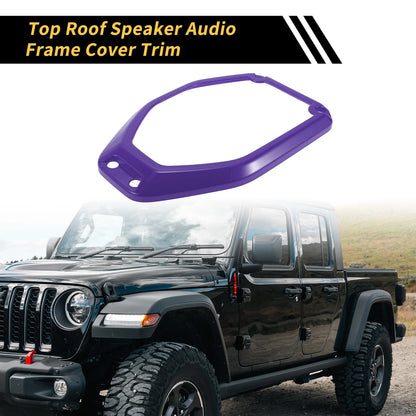 Roof Speaker Audio Frame Cover Trim for Jeep Gladiator JT (2020-2024) - Purple