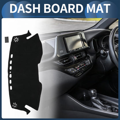 Dashboard Cover Mat for Toyota C-HR NGX50 2017-2024 Black 1 Set