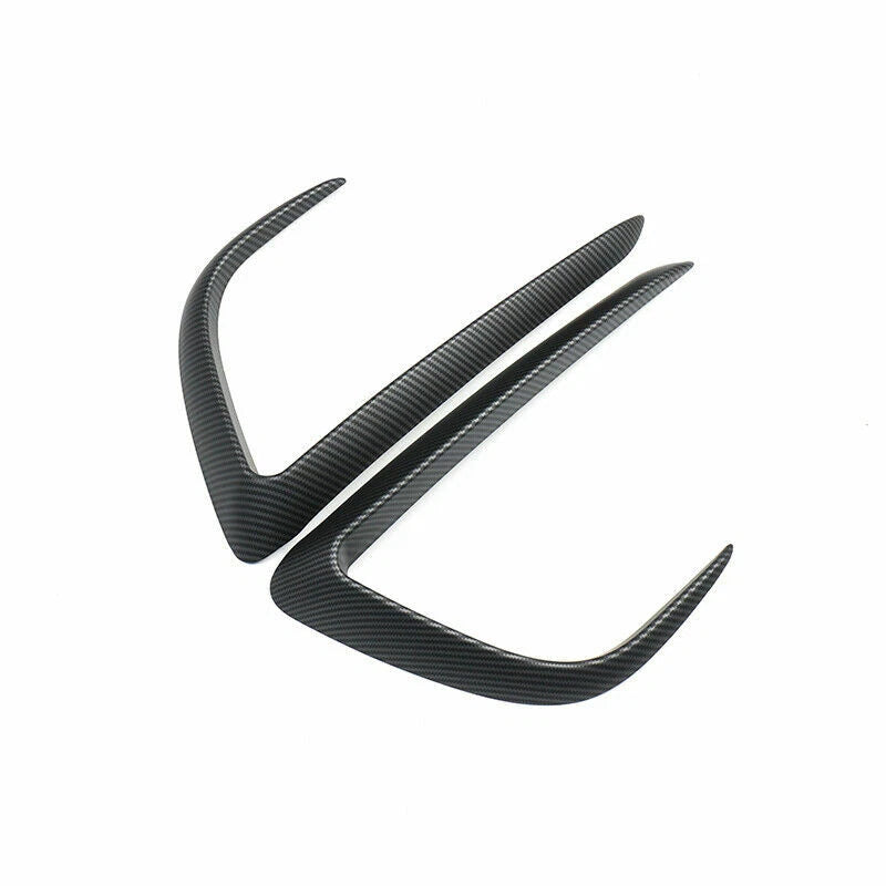 ABS Matte Carbon Fiber Fog Light Eyebrow Cover for Tesla Model Y (2020–2023)