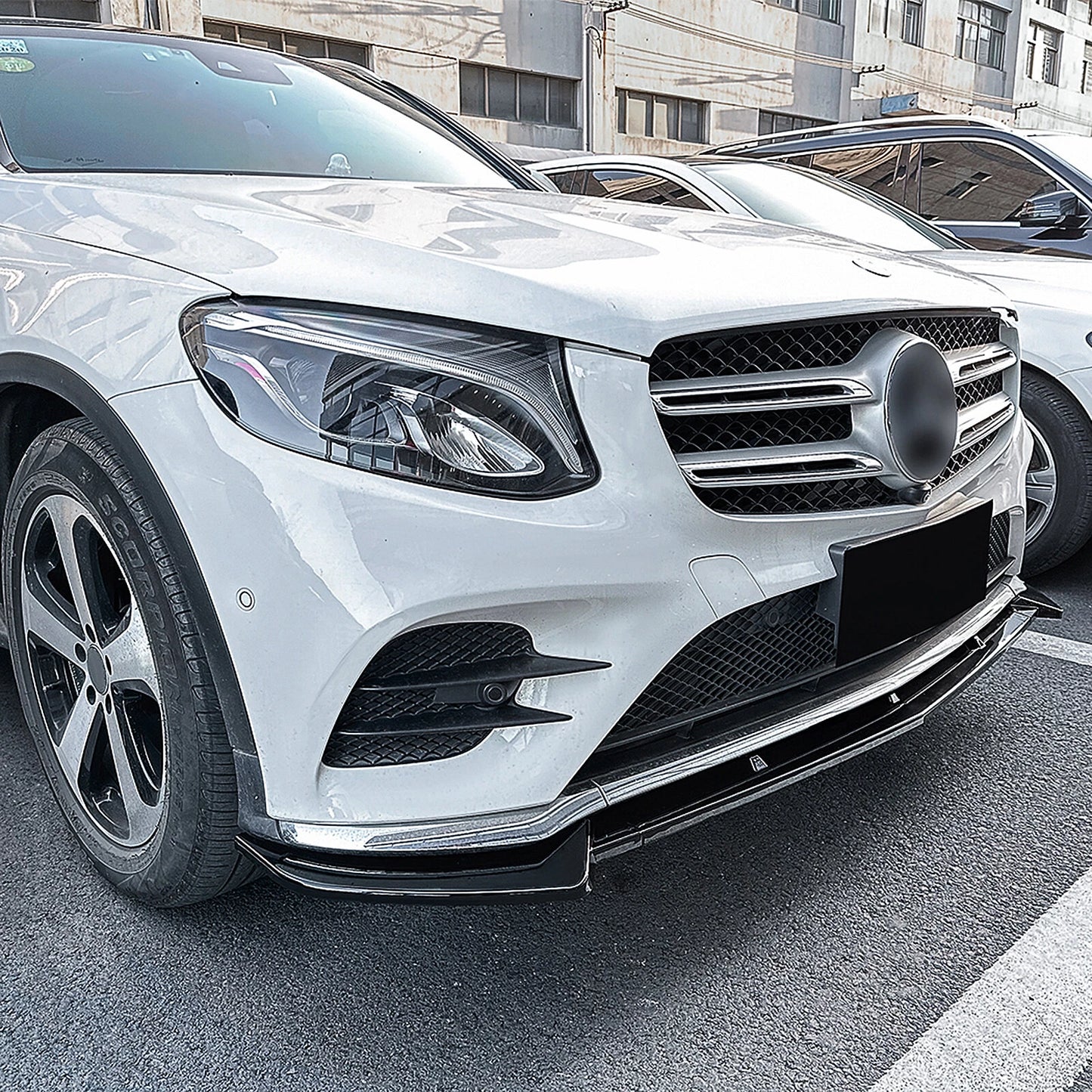 Gloss Black Front Splitter Lip for Mercedes Benz X253 C253 (2016-2019)