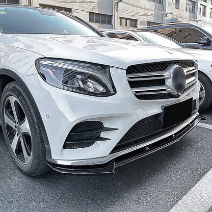 Gloss Black Front Splitter Lip for Mercedes Benz X253 C253 (2016-2019)