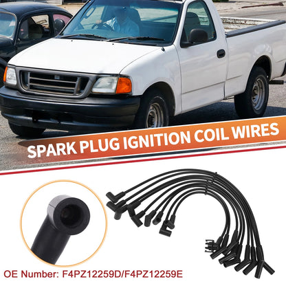 9 Pcs Spark Plug Wire Ignition Coil Cables for Ford F-150 V8 5.0L (1997-2003)