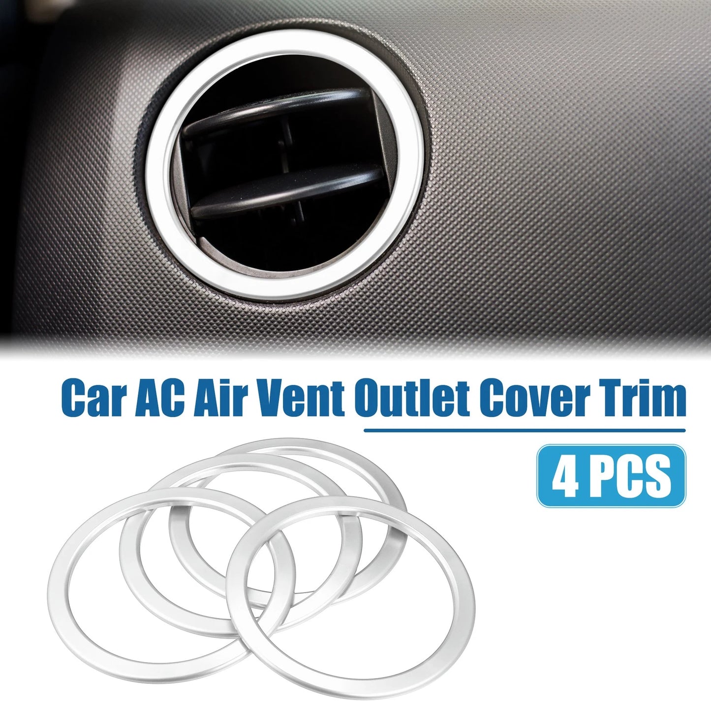 4 x AC Air Vent Outlet Cover Ring Trim for Toyota Tundra (2014–2021)