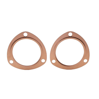 2 x 3" Copper Header Pipe Collector Flange Gaskets for Chevy SBC BBC