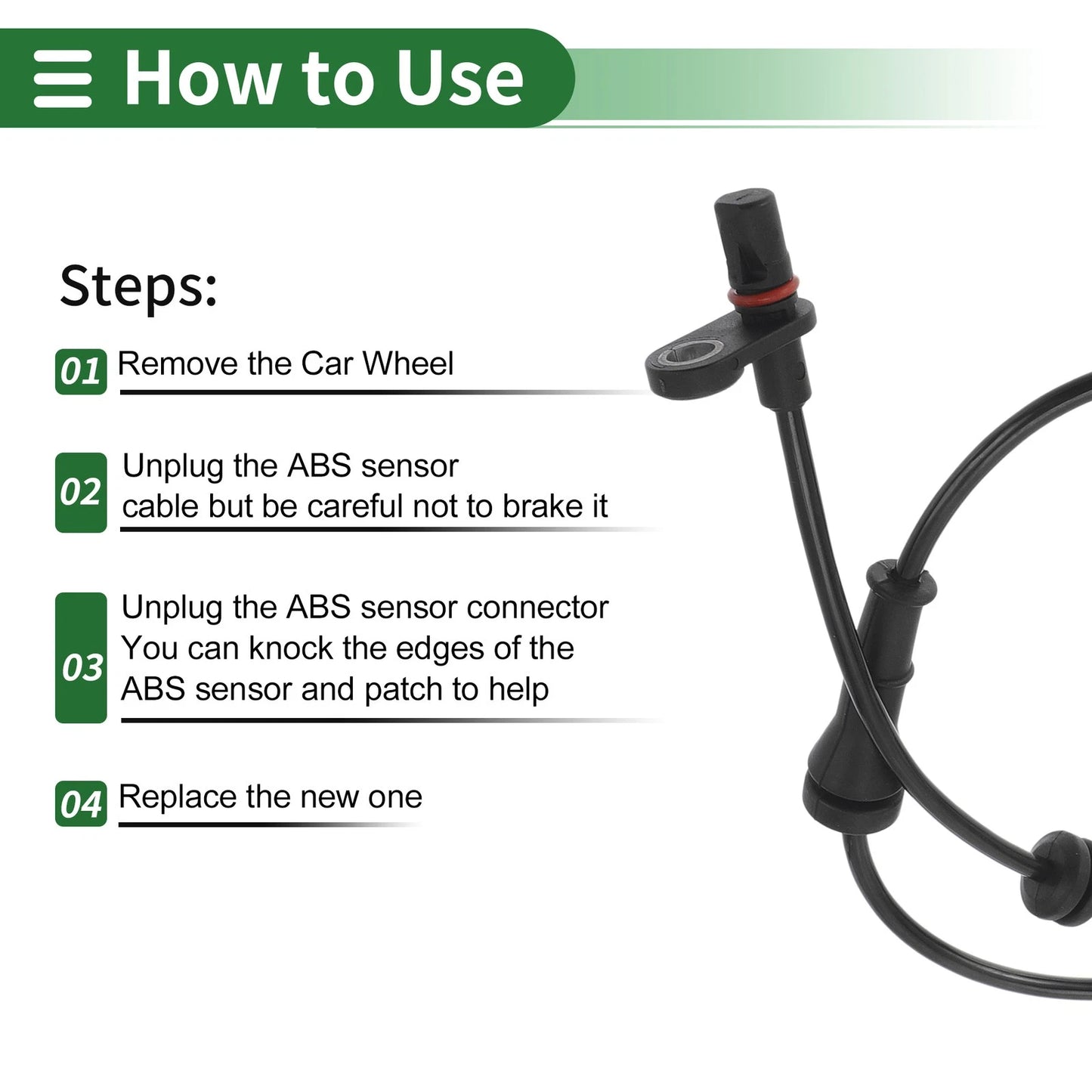 ABS Wheel Speed Sensor for Nissan Sentra Sedan (2013-2019) Left Rear