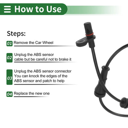 ABS Wheel Speed Sensor for Nissan Sentra Sedan (2013-2019) Left Rear