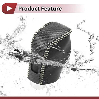 Black Carbon Fiber Gear Shift Knob Cover for Nissan Altima (2019-2024)