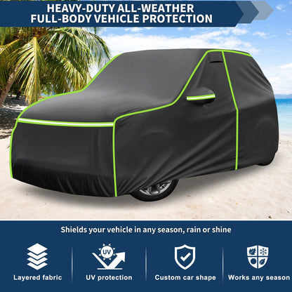 Waterproof All Weather Car Cover for Mini Cooper 2DR (2002-2021) Black