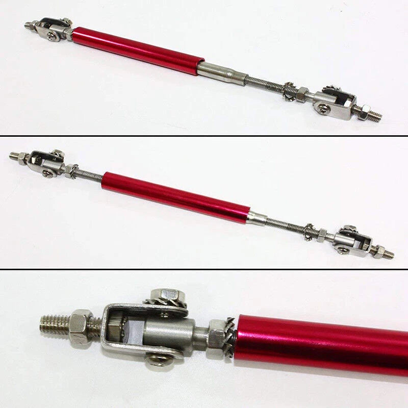 75mm Red Adjustable Front Bumper Rod Splitter Strut Support