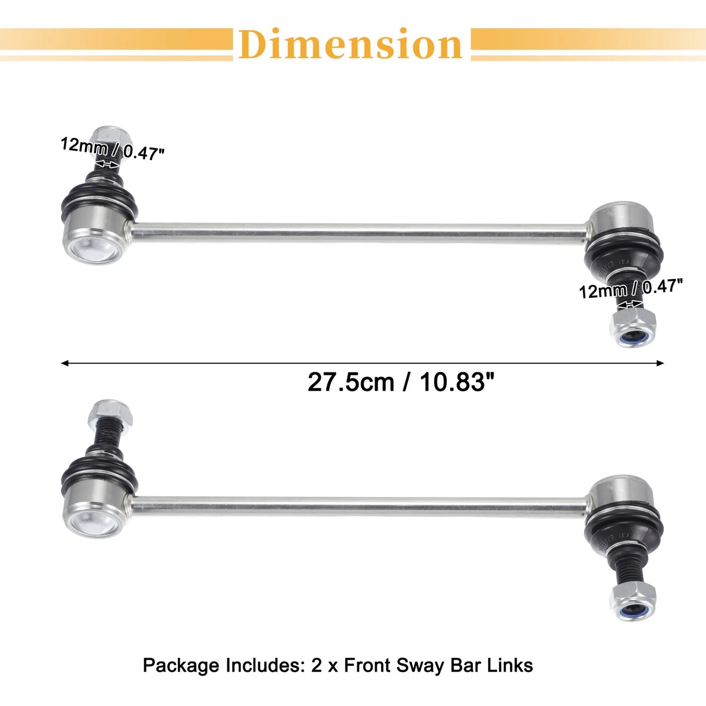 Front Stabiliser Sway Bar Links for Hyundai Elantra (2007-2010)