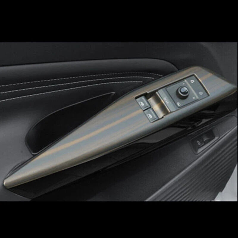 4x Wood Grain Lift Panel Switch Cover Trim for Volkswagen ID.4 (2021–2023)