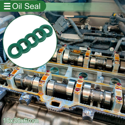 Oil Seal 15x25x6mm 5 Pcs Seal Ring Rotary Shaft Seal TPU