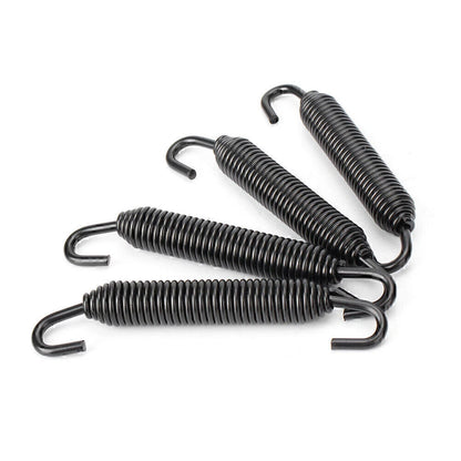 Black Universal Long Outlaw Racing Stainless Header Exhaust Springs 83mm