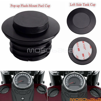 Pop Up Gas Cap w/ Trim for Harley FLSB FLSL FXLR FLFB (2018-2023)