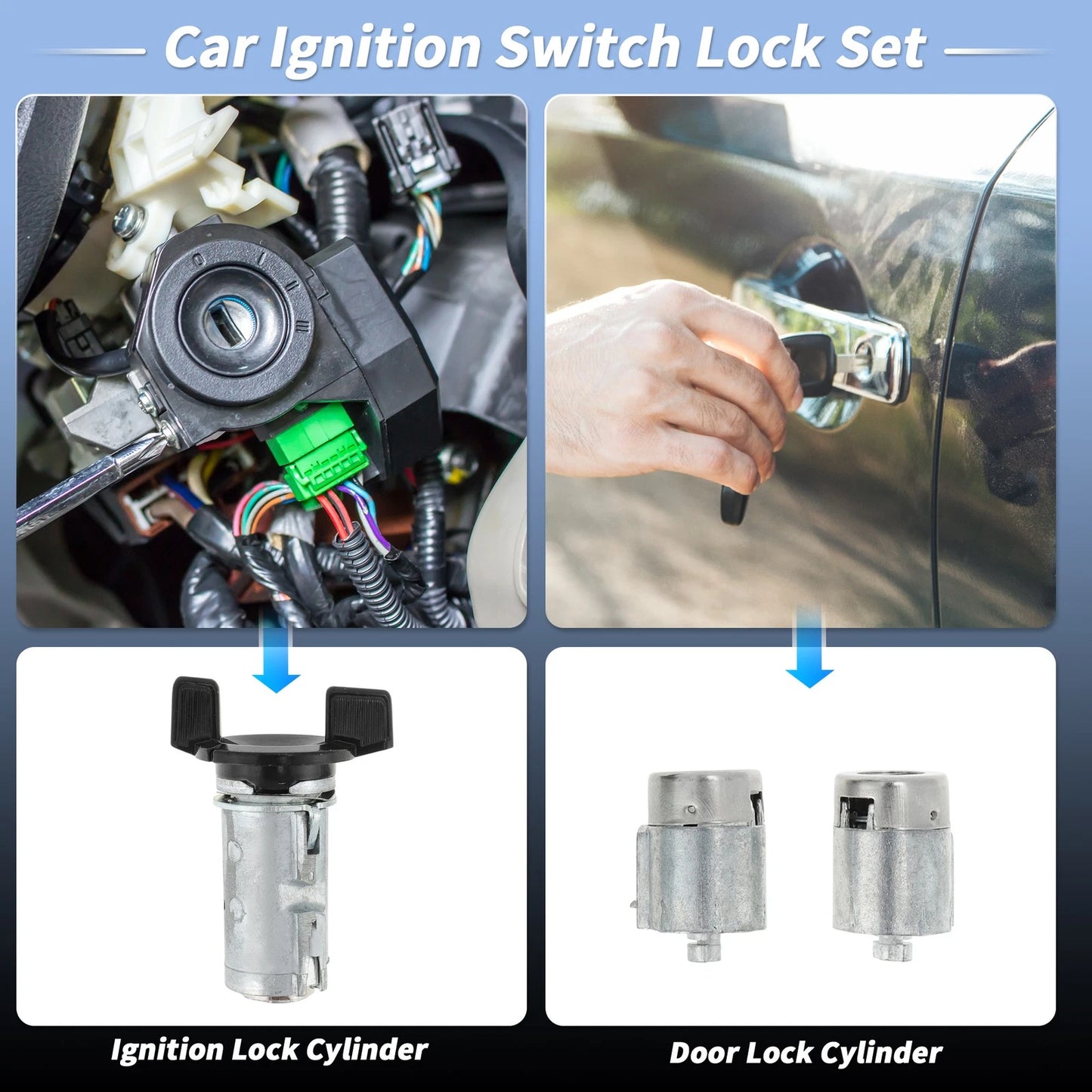 Ignition Lock Cylinder & Door Lock for Chevrolet Camaro