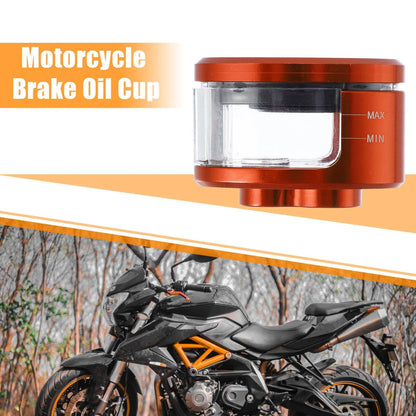 Master Cylinder Oil Reservoir Clutch Tank Oil Cup Orange for Motorcycle