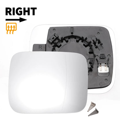 Right Side Heated White Mirror Glass for Jeep Renegade (2014-2022)