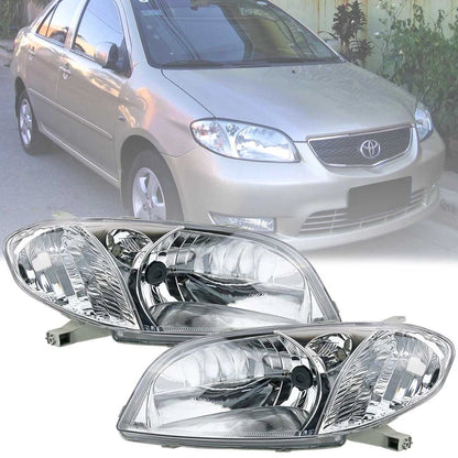 Headlight 1 Pair for Toyota Vios NCP42 (2002-2005)