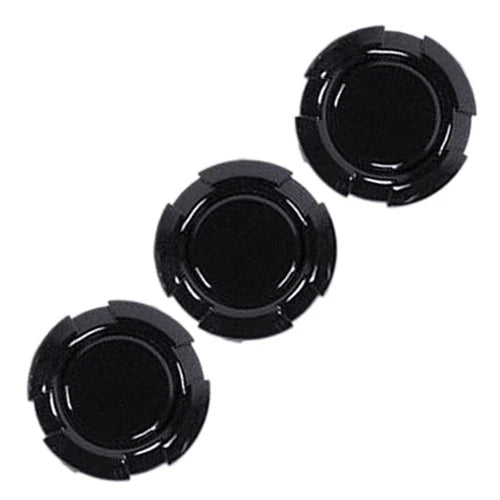 3 x Black Door Key Socket Covers for Jeep Wrangler JK (2007-2017)