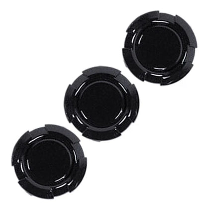3 x Black Door Key Socket Covers for Jeep Wrangler JK (2007-2017)
