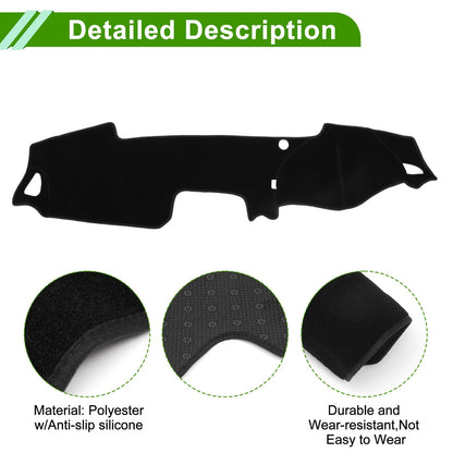 Dashboard Cover Mat for Mazda MX-5 Roadster (2006-2015) - Black 1 Set