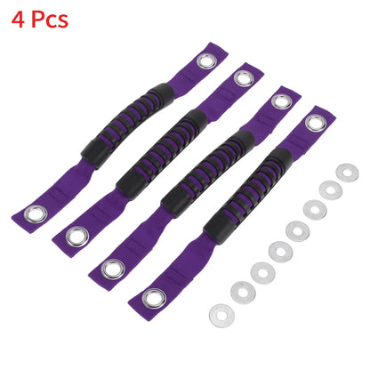 Roll Bar Grab Handles for Jeep Wrangler (2018-2028) Black Purple