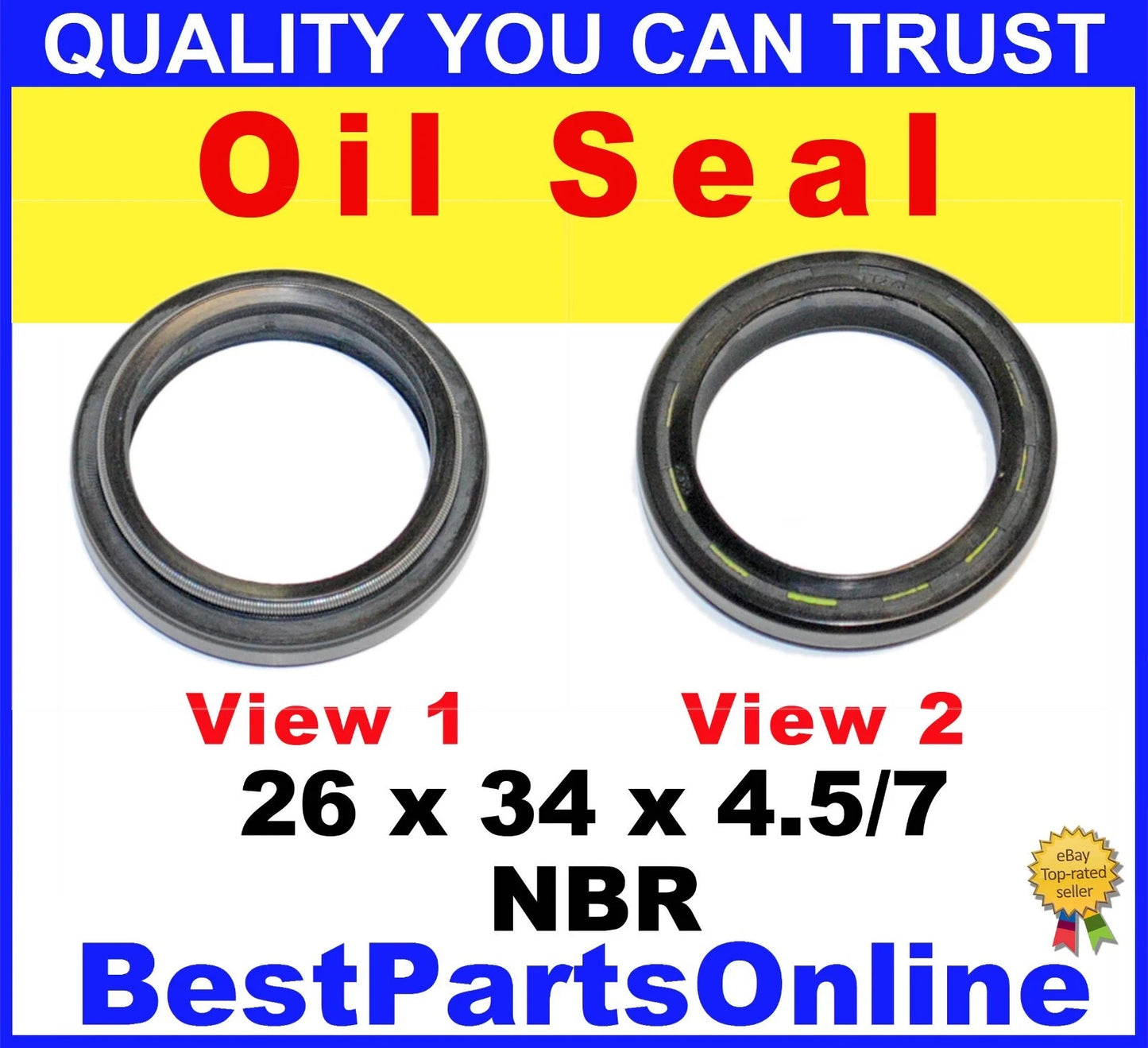 Shaft Seal Steering Gear 26 x 34 x 4.5/7