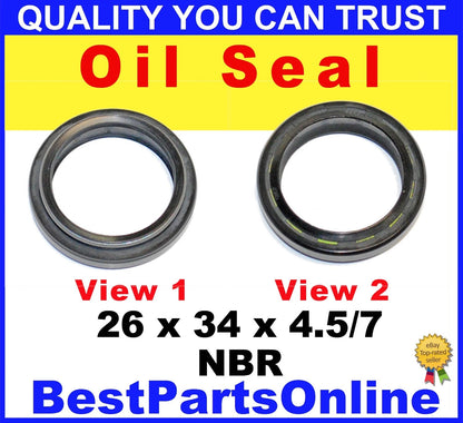 Shaft Seal Steering Gear 26 x 34 x 4.5/7